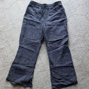 Athleta Wide-Leg Linen Blend Pants